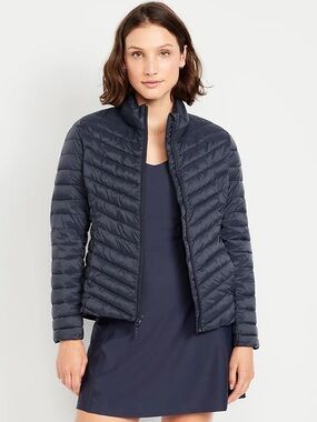 NWT Old Navy  Quilted Packable Jacket - Navy